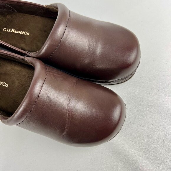 GH Bass Womens Melinda II Brown Leather Clog Professional Nursing Shoe size 5M - Picture 8 of 15